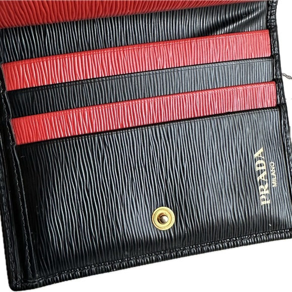 Prada Color Block Compact Wallet in Box - Picture 5 of 12
